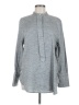 Reiss Gray Long Sleeve Blouse Size 8 - photo 1
