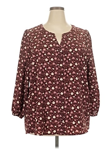 Skies Are Blue 3/4 Sleeve Blouse (view 1)