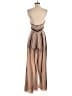 Leith 100% Polyester Stripes Tan Black Jumpsuit Size S - photo 2