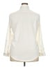 Eddie Bauer Solid Ivory 3/4 Sleeve Button-Down Shirt Size XXL - photo 2