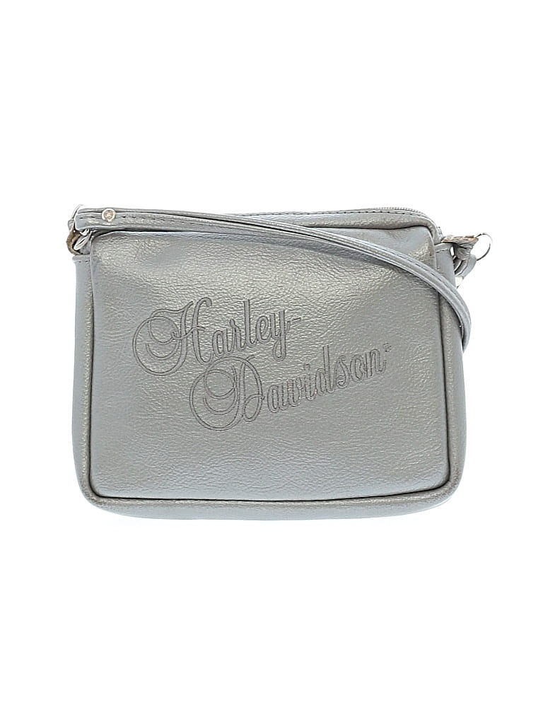 Pre-owned Harley Davidson Crossbody Bag In Gray