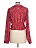 Free People 100% Polyester Red Long Sleeve Blouse Size L - photo 2