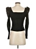 Shein 100% Polyester Black Long Sleeve Top Size S - photo 2