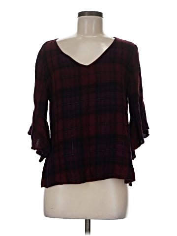 a.n.a. A New Approach 3/4 Sleeve Blouse (view 1)