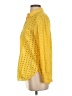 J.Crew 100% Cotton Polka Dots Yellow Long Sleeve Blouse Size S - photo 5
