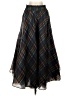 Halogen X Atlantic-Pacific 100% Polyester Plaid Black Formal Skirt Size S - photo 1