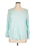 Chico's Teal 3/4 Sleeve Top Size XL (3) - photo 1