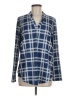Halife Blue Long Sleeve Blouse Size M - photo 1