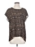 Faith and Joy 100% Polyester Black Short Sleeve Blouse Size S - photo 1