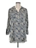 Pleione 100% Polyester Paisley Blue 3/4 Sleeve Blouse Size M - photo 1