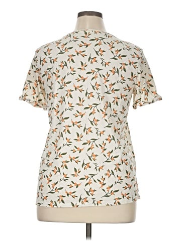 dip Short Sleeve Blouse (view 2)