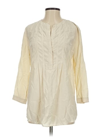 Lafayette 148 New York 3/4 Sleeve Silk Top (view 1)