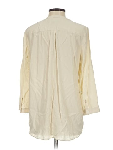 Lafayette 148 New York 3/4 Sleeve Silk Top (view 2)