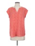 Hilary Radley 100% Polyester Red Short Sleeve Top Size S - photo 1