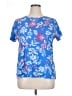 Croft & Barrow 100% Cotton Blue Short Sleeve Top Size XL - photo 1