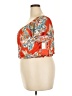 Hot Kiss 100% Polyester Orange Short Sleeve Blouse Size 2X - photo 5