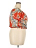 Hot Kiss 100% Polyester Orange Short Sleeve Blouse Size 2X - photo 4