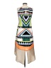Miss Sixty 100% Polyester Graphic Tan Casual Dress Size 0 - photo 2