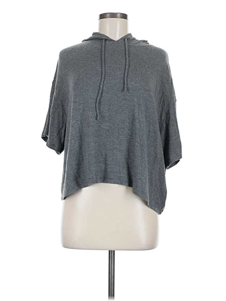 Pre-owned Calme Poncho In Gray