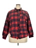 Unbranded Plaid Red 3/4 Sleeve Button-Down Shirt Size 3X - photo 1