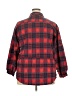 Unbranded Plaid Red 3/4 Sleeve Button-Down Shirt Size 3X - photo 2