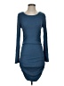 Unbranded Solid Blue Casual Dress Size S - photo 1