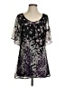 Arden B. Purple Short Sleeve Blouse Size XS - photo 1