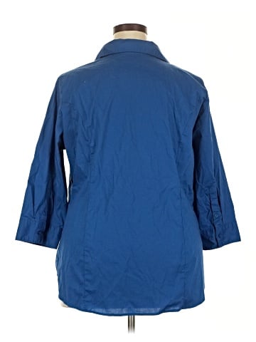 Riders by Lee 3/4 Sleeve Button-Down Shirt (view 2)