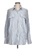 Max Studio Stripes Blue Long Sleeve Button-Down Shirt Size L - photo 1