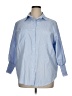 Unbranded Blue 3/4 Sleeve Button-Down Shirt Size XL - photo 1