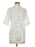 Assorted Brands White 3/4 Sleeve Button-Down Shirt Size S - photo 1