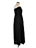 Central Park West Solid Black Casual Dress Size L - photo 4