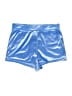 Shein 100% Polyester Metallic Blue Athletic Shorts Size L - photo 1