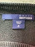 Basic Editions 100% Cotton Stripes Black Pullover Sweater Size 8 - photo 3