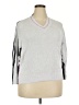 Lisa Todd 100% Cotton Gray Pullover Sweater Size 2X - photo 1