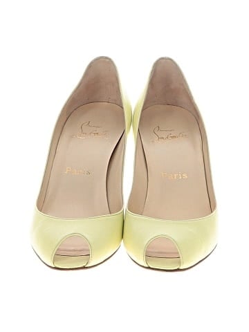Christian Louboutin Leather Peed Toe 75mm Heels (view 2)