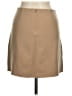 Theory Solid Tan Wool Skirt Size 8 - photo 2
