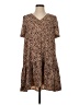 A New Day 100% Polyester Animal Print Brown Casual Dress Size S - photo 1