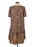 A New Day 100% Polyester Animal Print Brown Casual Dress Size S - photo 2