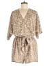 Prettygarden 100% Polyester Animal Print Tan Romper Size M - photo 1