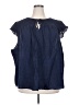 Torrid Blue Sleeveless Blouse Size 5X Plus (5) - photo 1
