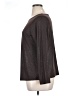 Colleen Lopez Metallic Gray Long Sleeve Top Size 1X - photo 5