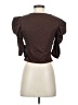 Haute Monde Brown Short Sleeve Top Size S - photo 2