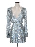 WAYF Metallic Silver Cocktail Dress Size XS - photo 1
