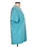 Assorted Brands Solid Teal Short Sleeve T-Shirt Size L - photo 4