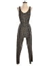 Aqua 100% Polyester Polka Dots Black Jumpsuit Size XS - photo 1