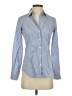 Theory Stripes Blue Long Sleeve Button-Down Shirt Size P (petite) - photo 1