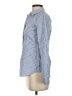 Theory Stripes Blue Long Sleeve Button-Down Shirt Size P (petite) - photo 5