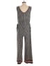 Max Studio Houndstooth Silver Jumpsuit Size XS - photo 2