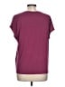 Lucky Brand Burgundy Short Sleeve Top Size L - photo 2